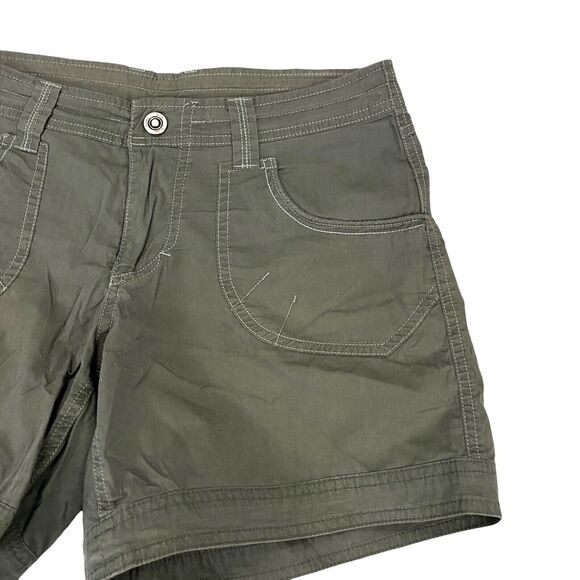 Kuhl Kontra Shorts Women's Size 6 Sage Button Flap Pockets Hiking Shorts - Picture 10 of 16